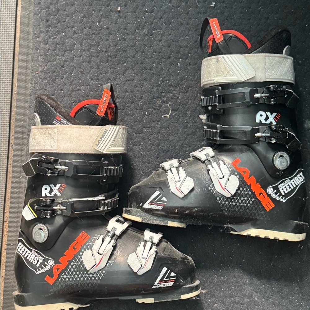 Lange RX 110 LV Women's Downhill Ski Boots Size 24.5